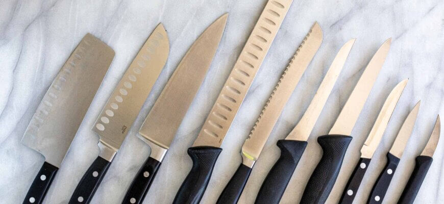 All types of knife and their uses