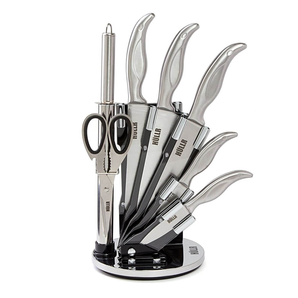 Aiheal Knife Set, 14PCS Stainless Steel Kitchen Knife Set with Clear Knife  Bl