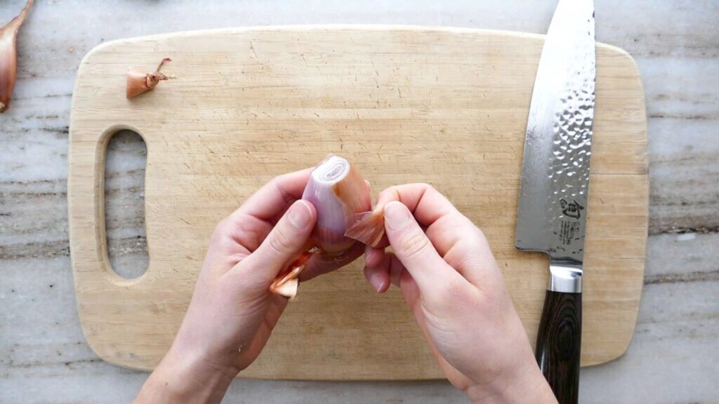 How to Cut a Shallot