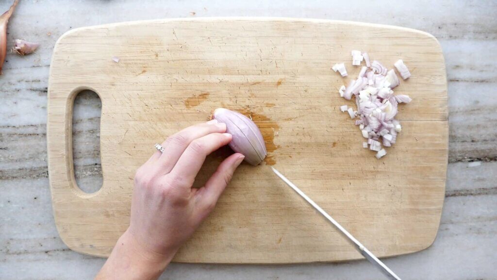 How to Cut a Shallot