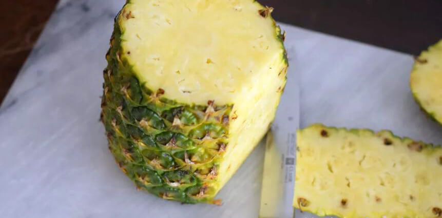 The results of your first pineapple cut